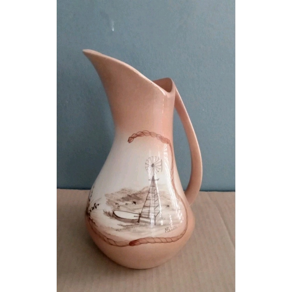 Vintage Sandhill Porcelain Handcrafted‎ Water Pitcher By Martha Peter's